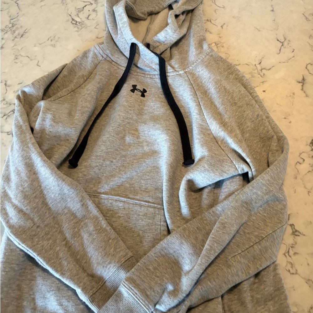 Under Armour Gray Hoodie with Black Accents
